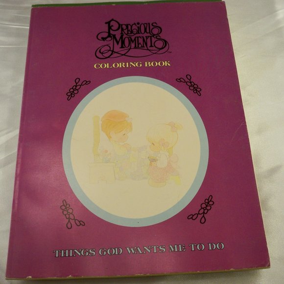 Precious Moments, Bible KJV Red Letter, 3 Coloring Books - Picture 8 of 15